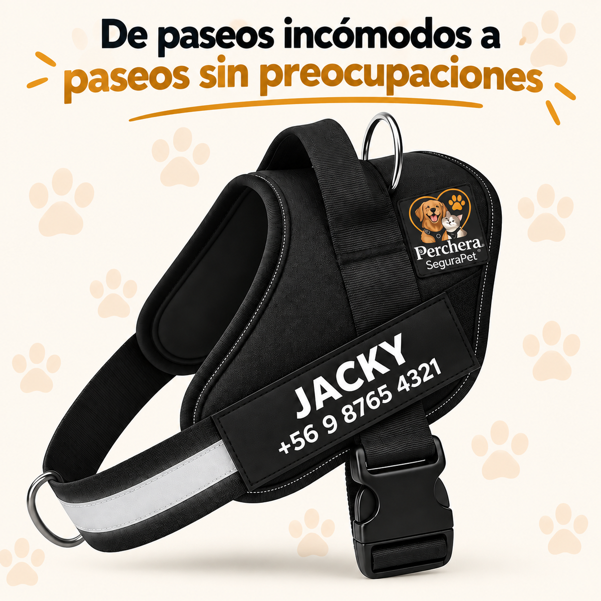 Perchera segurapet I Paseos sin tirones y con mayor control